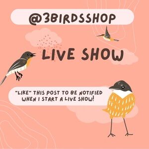 “Like” this listing to be notified when I’ve started a live show!